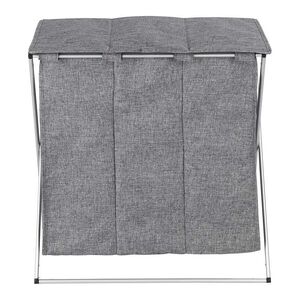 Wenko Trio Top Laundry Hamper Grey 118 Liter Wenko Trio Top Laundry Hamper Grey 118 Liter
